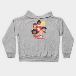 Girl Power and Love Kids Hoodie